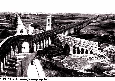 roman aqueduct diagram